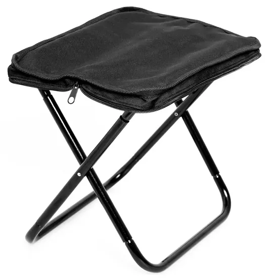 Outdoor Mini 600 Oxford Metal Folding Stool Portable Camping Equipment Small Mazar